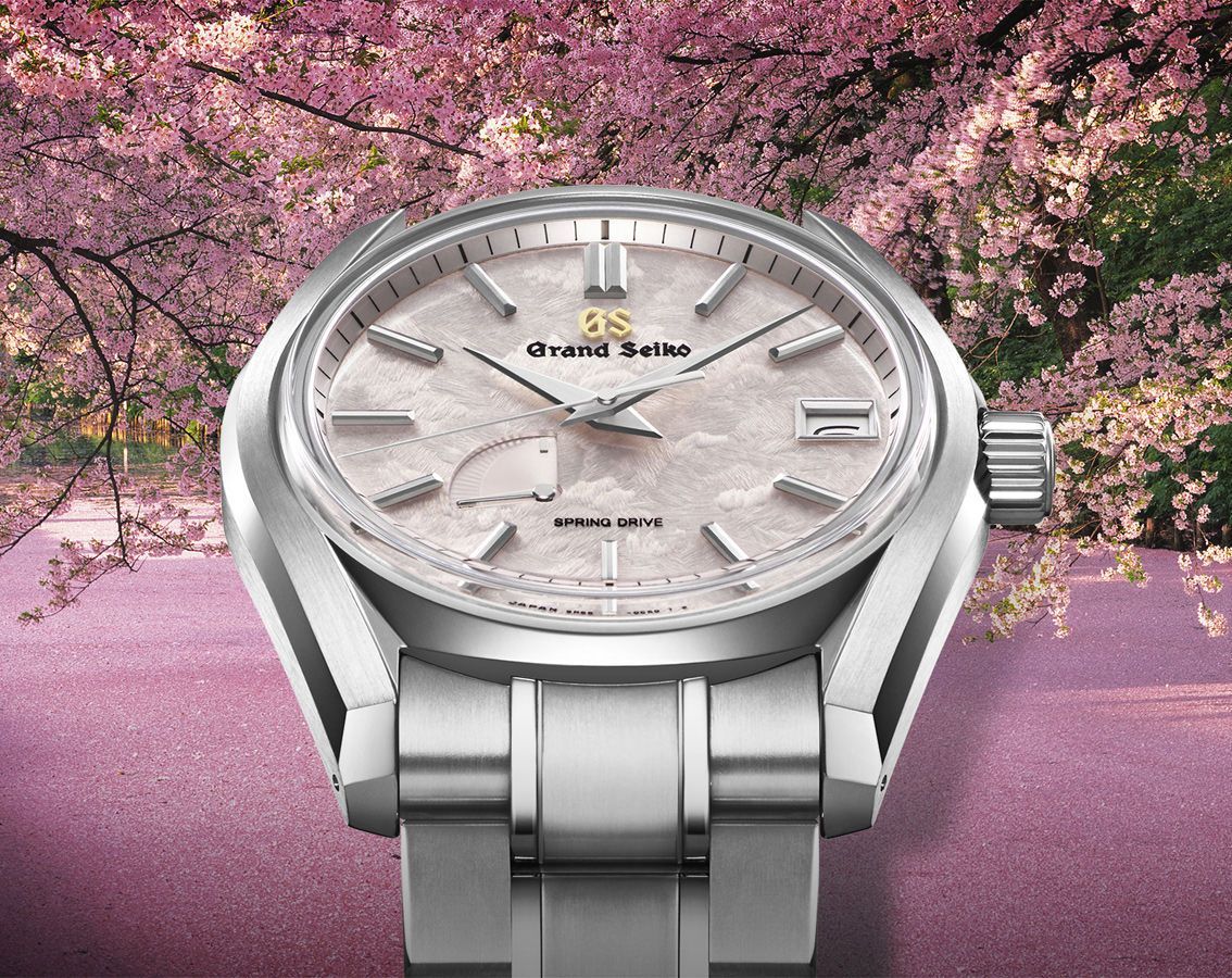 Grand Seiko Heritage  Pink Dial 40 mm Spring Drive Watch For Men - 7