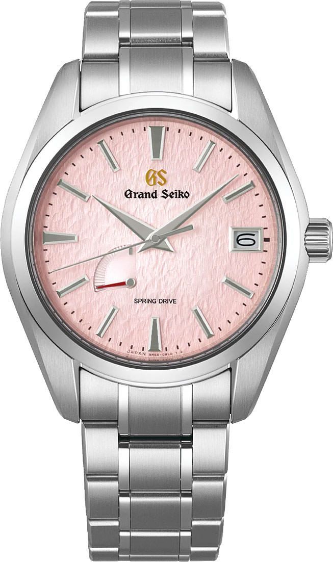 Grand Seiko Heritage  Pink Dial 41 mm Spring Drive Watch For Men - 1