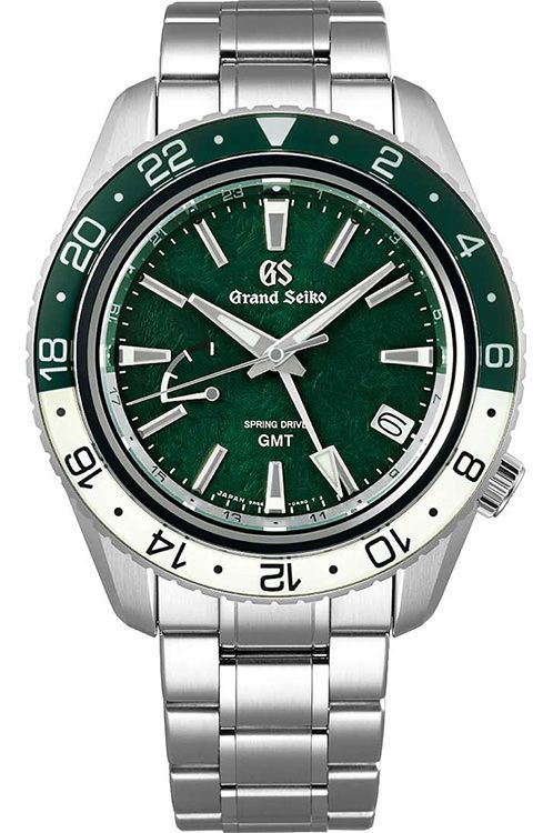 Grand Seiko Sport Spring Drive Men Watches in Round case Green Dial