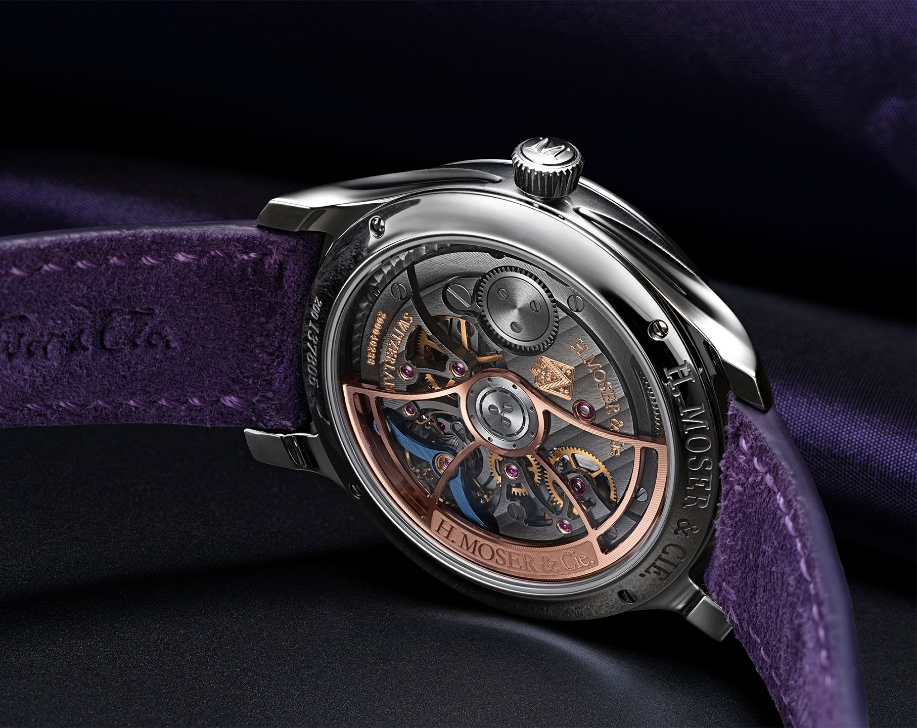 DEEP PURPLE イアンギラン　GERARD 故・菅沼孝三　VIENNA The Endeavour Centre Seconds Concept Purple Enamel By H. Moser & Cie.
