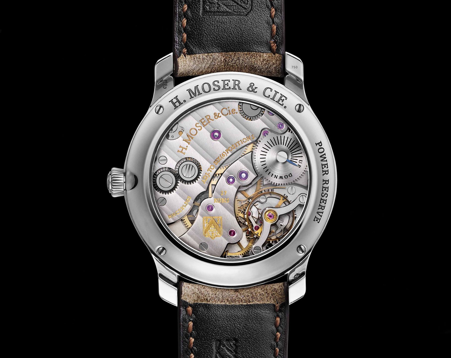 H. Moser Cie. Small Seconds 38.8 mm Watch in Smoke Dial