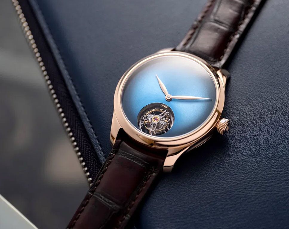H. Moser & Cie. Endeavour Tourbillon Blue Dial 40 mm Automatic Watch For Men - 2