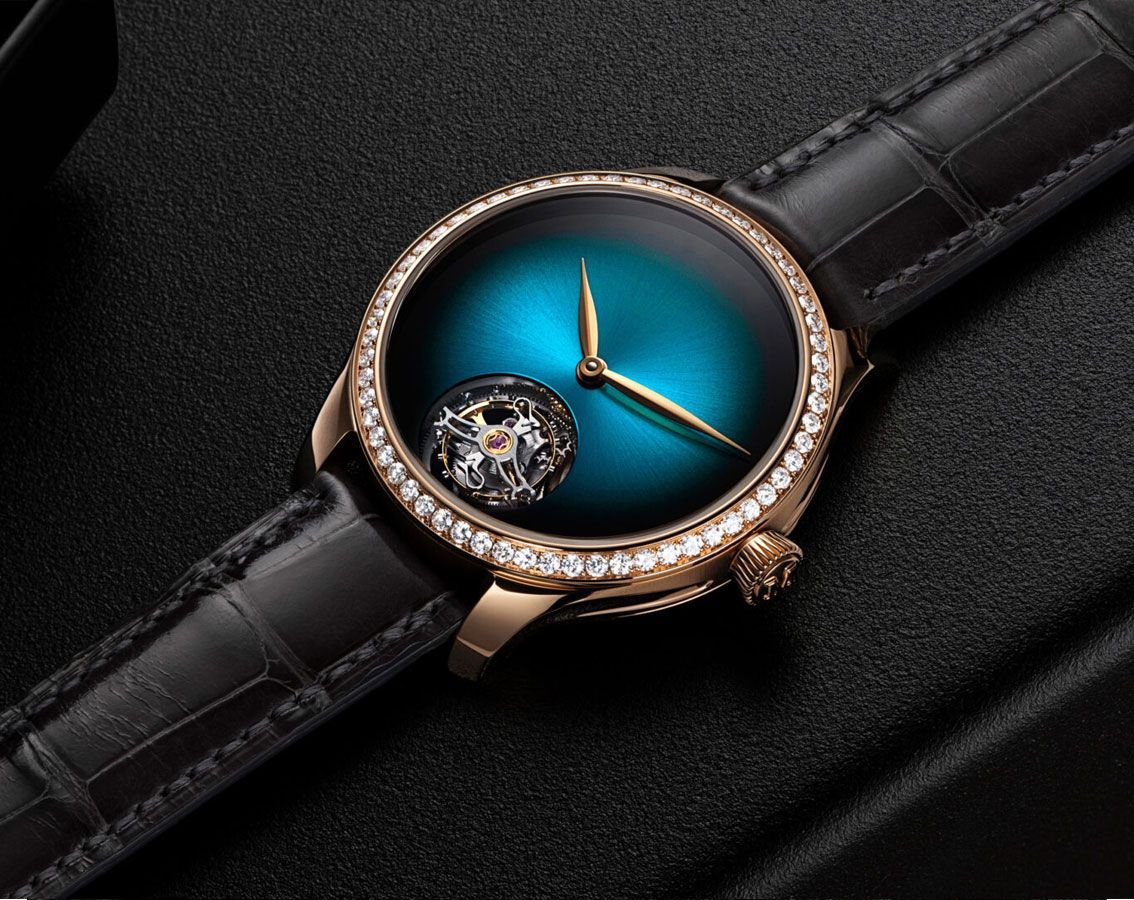 H. Moser & Cie. Endeavour Tourbillon Blue Dial 38 mm Automatic Watch For Unisex - 3