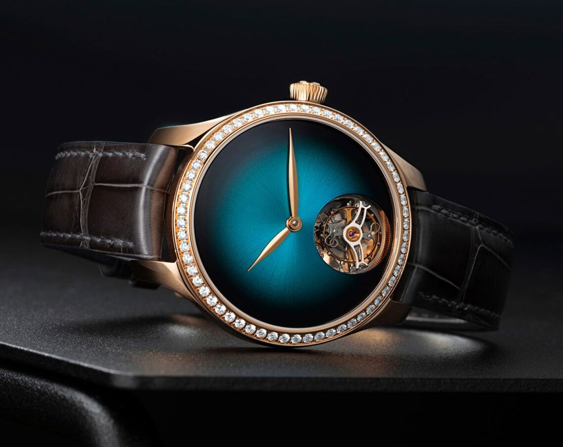H. Moser & Cie. Endeavour Tourbillon Blue Dial 38 mm Automatic Watch For Unisex - 4