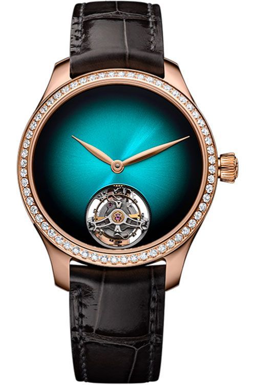 H. Moser & Cie. Endeavour Tourbillon Blue Dial 38 mm Automatic Watch For Unisex - 1
