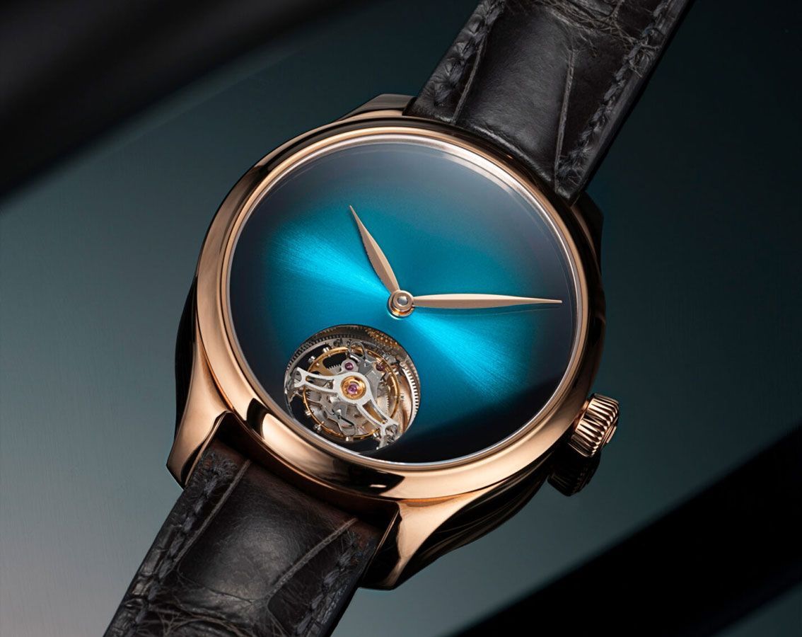 H. Moser & Cie. Endeavour Tourbillon Blue Dial 38 mm Automatic Watch For Men - 3