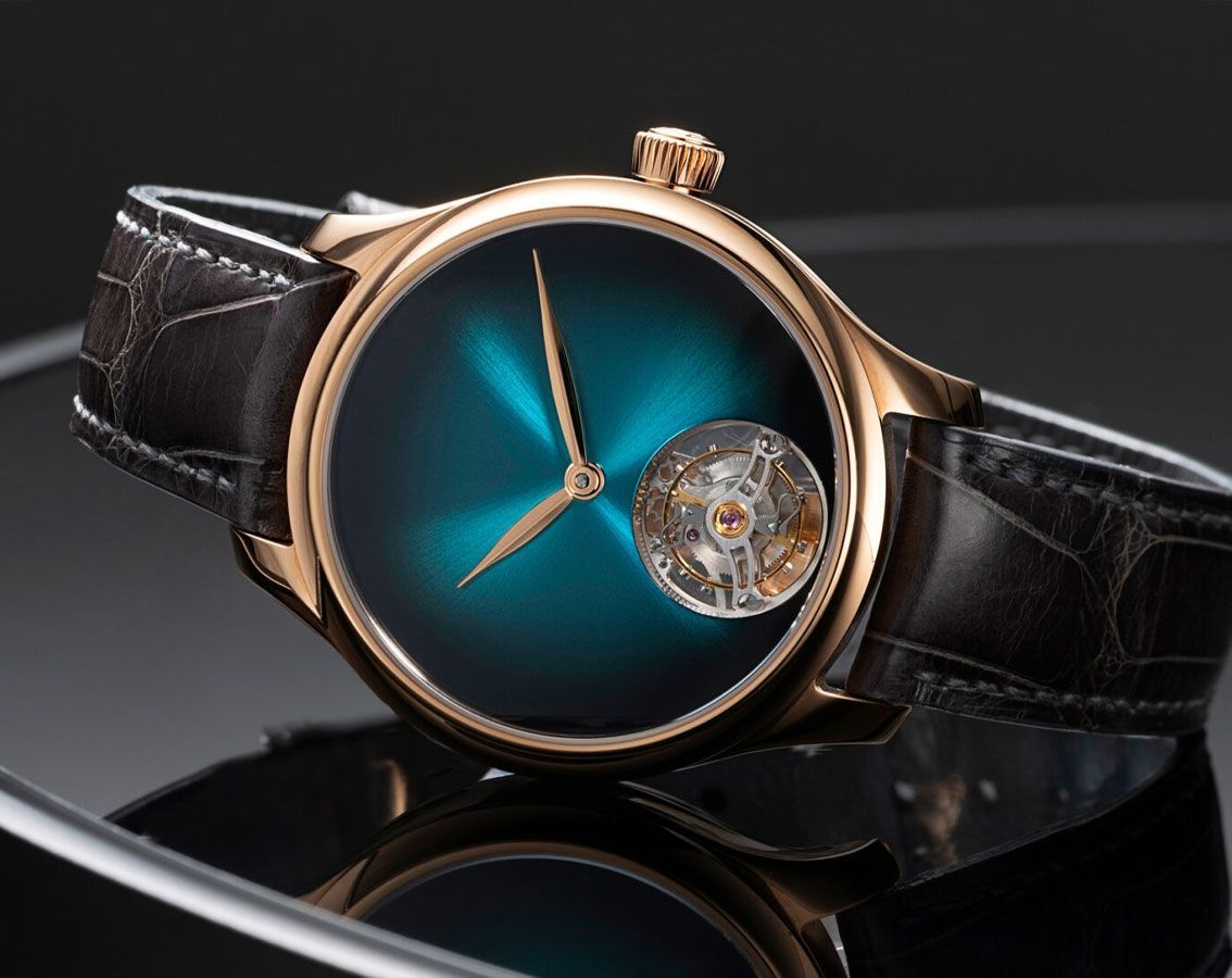 H. Moser & Cie. Endeavour Tourbillon Blue Dial 38 mm Automatic Watch For Men - 4