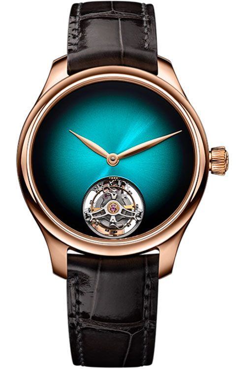 H. Moser & Cie. Endeavour Tourbillon Blue Dial 38 mm Automatic Watch For Men - 1