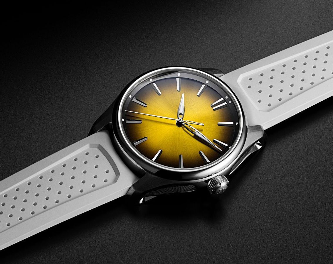 H. Moser & Cie. Pioneer Centre Seconds Yellow Dial 40 mm Automatic Watch For Men - 5
