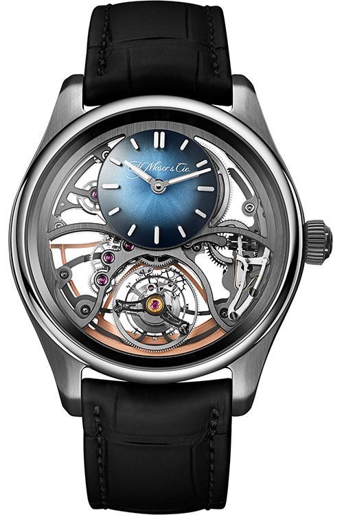 H. Moser Cie. Cylindrical Tourbillon Skeleton 42.8 mm Watch in