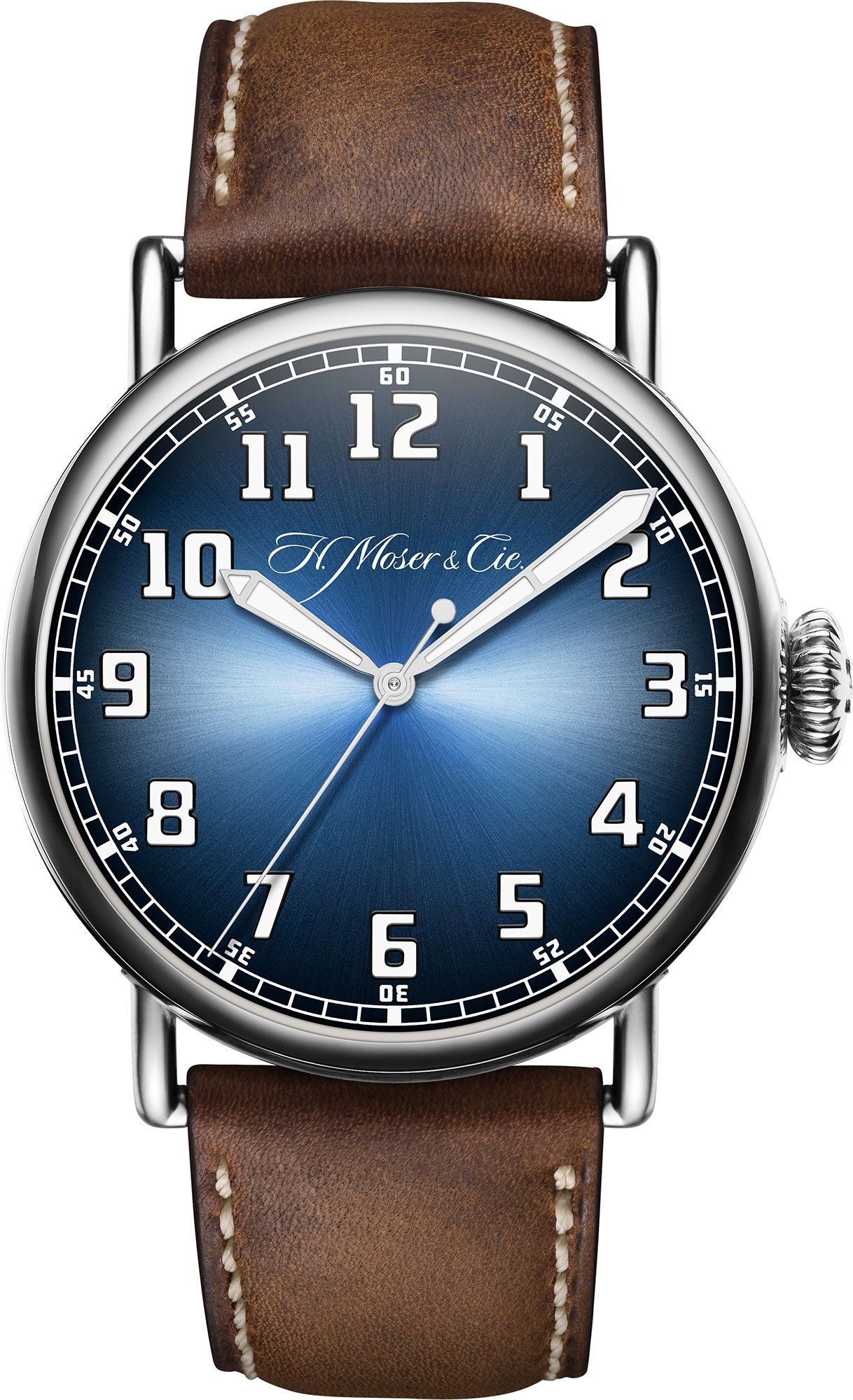 H. Moser & Cie. Centre Seconds 42 mm Watch in Blue Dial For Men - 1