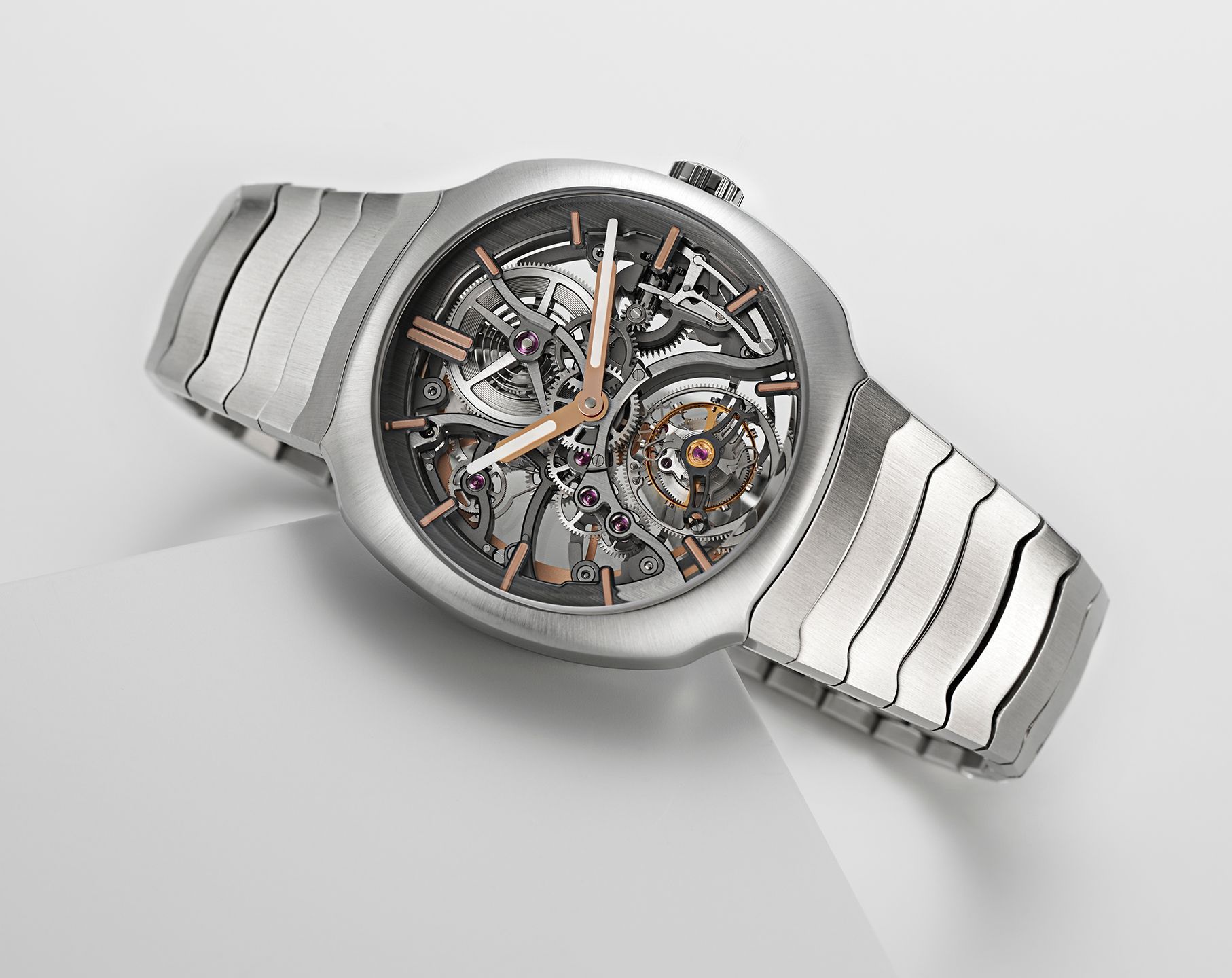 H. Moser & Cie. Streamliner Tourbillon Skeleton Dial 40 mm Automatic Watch For Men - 4