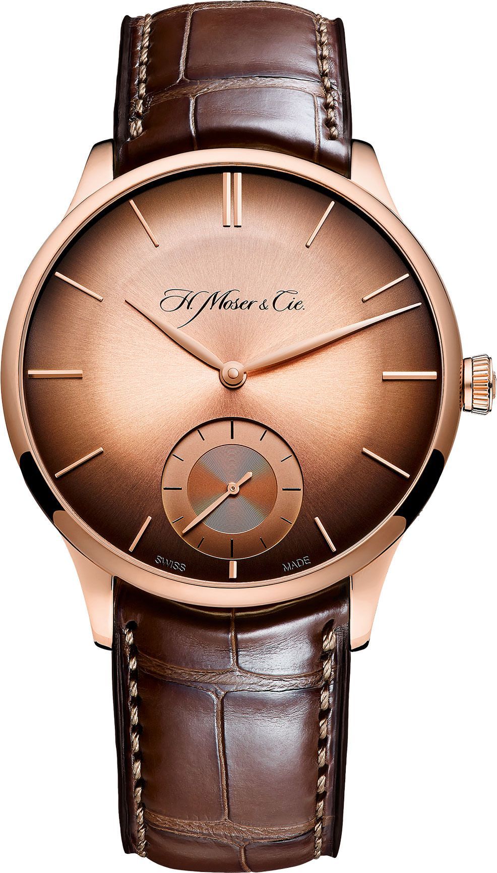 H. Moser & Cie. Venturer Small Seconds Rose Gold Dial 39 mm Manual Winding Watch For Men - 1