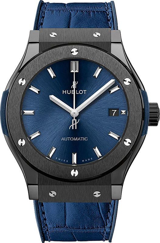 Hublot Classic Fusion 3-Hands Blue Dial 45 mm Automatic Watch For Men - 1