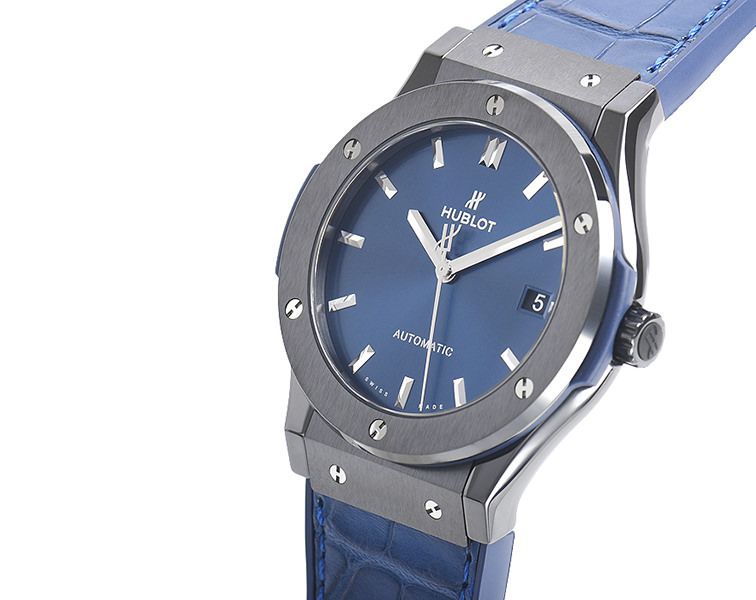 Hublot Classic Fusion 3-Hands Blue Dial 45 mm Automatic Watch For Men - 3