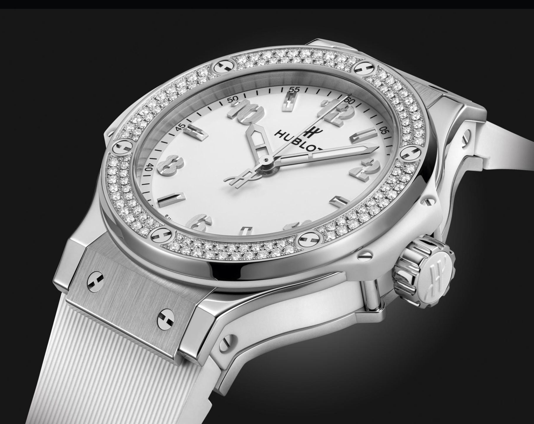 Hublot women's white watch best sale