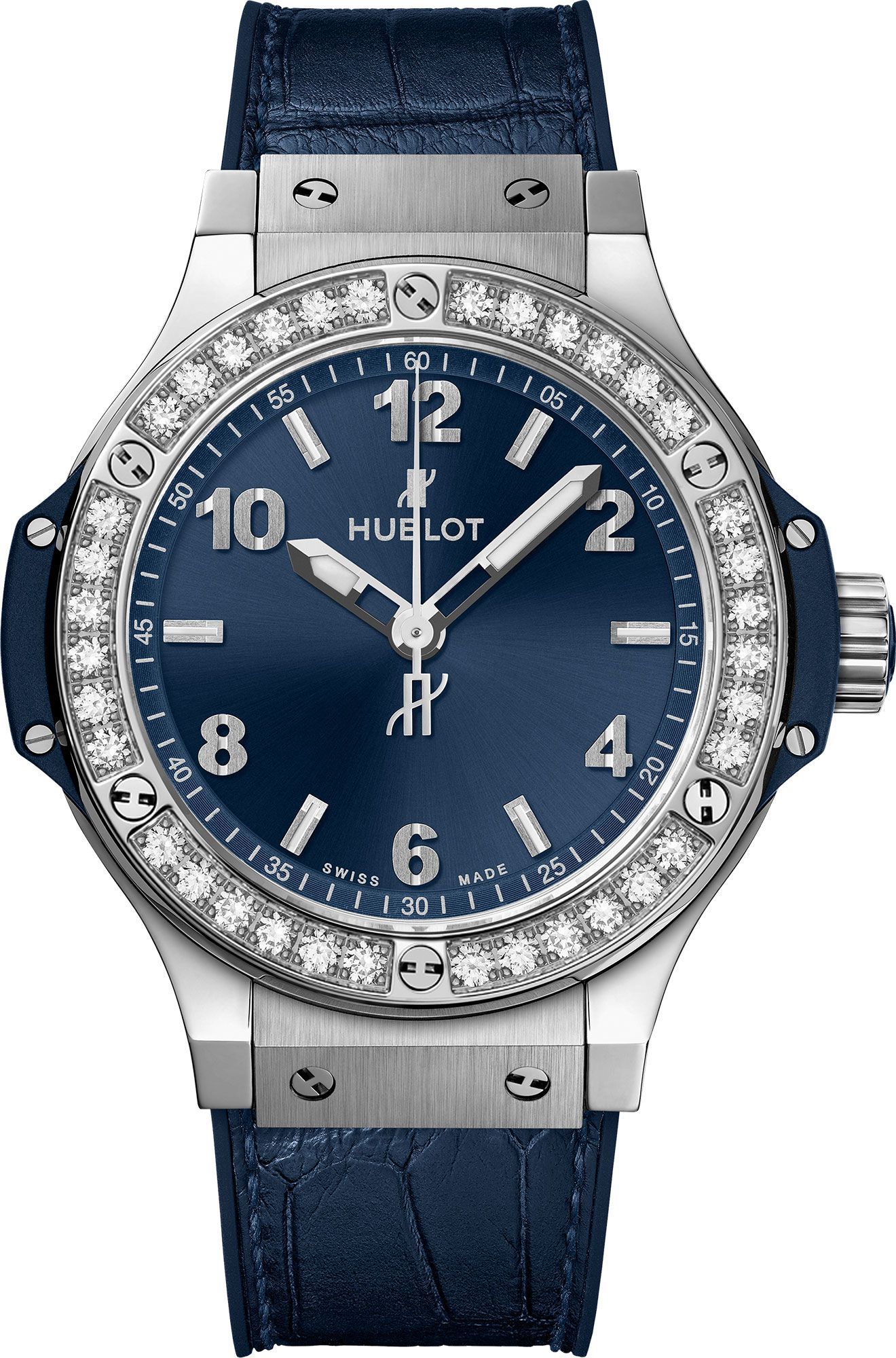 Hublot Big Bang Original Blue Dial 38 mm Quartz Watch For Women - 1
