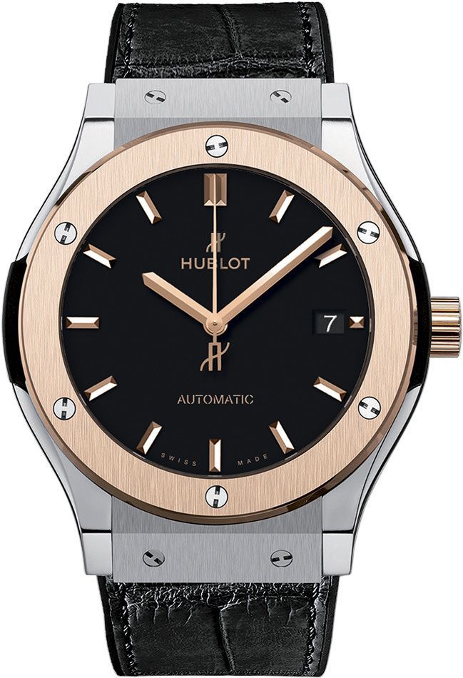 Hublot Classic Fusion 3-Hands Black Dial 45 mm Automatic Watch For Men - 1