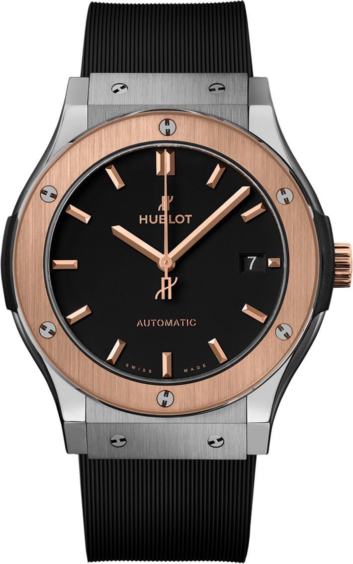 Hublot Classic Fusion 3-Hands Black Dial 45 mm Automatic Watch For Men - 1