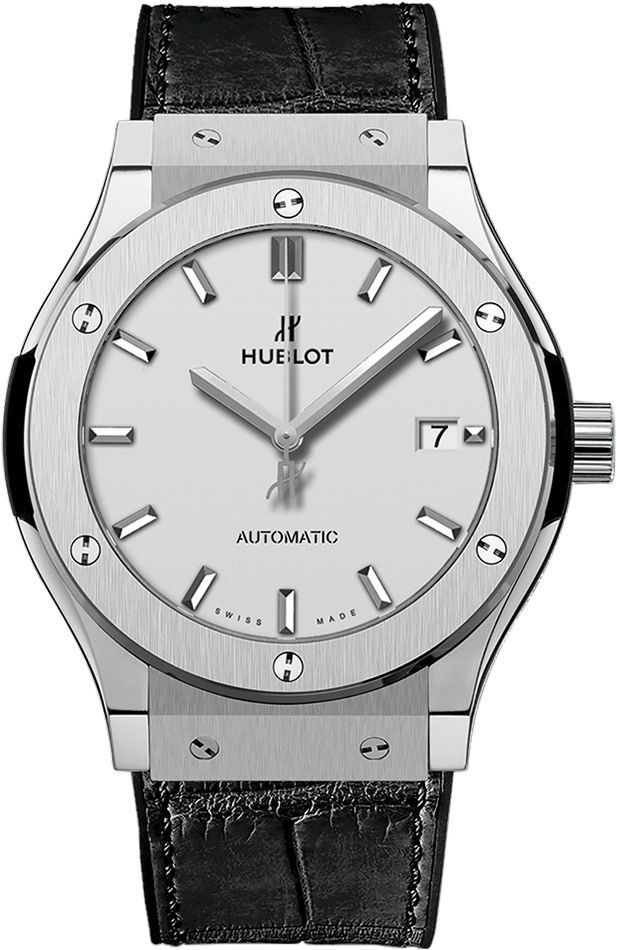 Hublot Classic Fusion 3-Hands Silver Dial 45 mm Automatic Watch For Men - 1