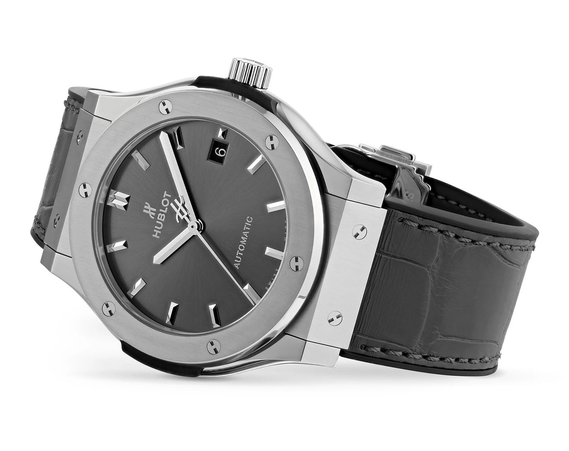 Hublot Classic Fusion 3-Hands Grey Dial 45 mm Automatic Watch For Men - 6