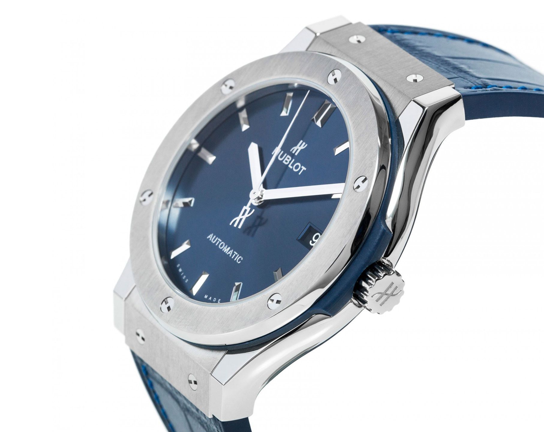 Hublot Classic Fusion 3-Hands Blue Dial 45 mm Automatic Watch For Men - 4