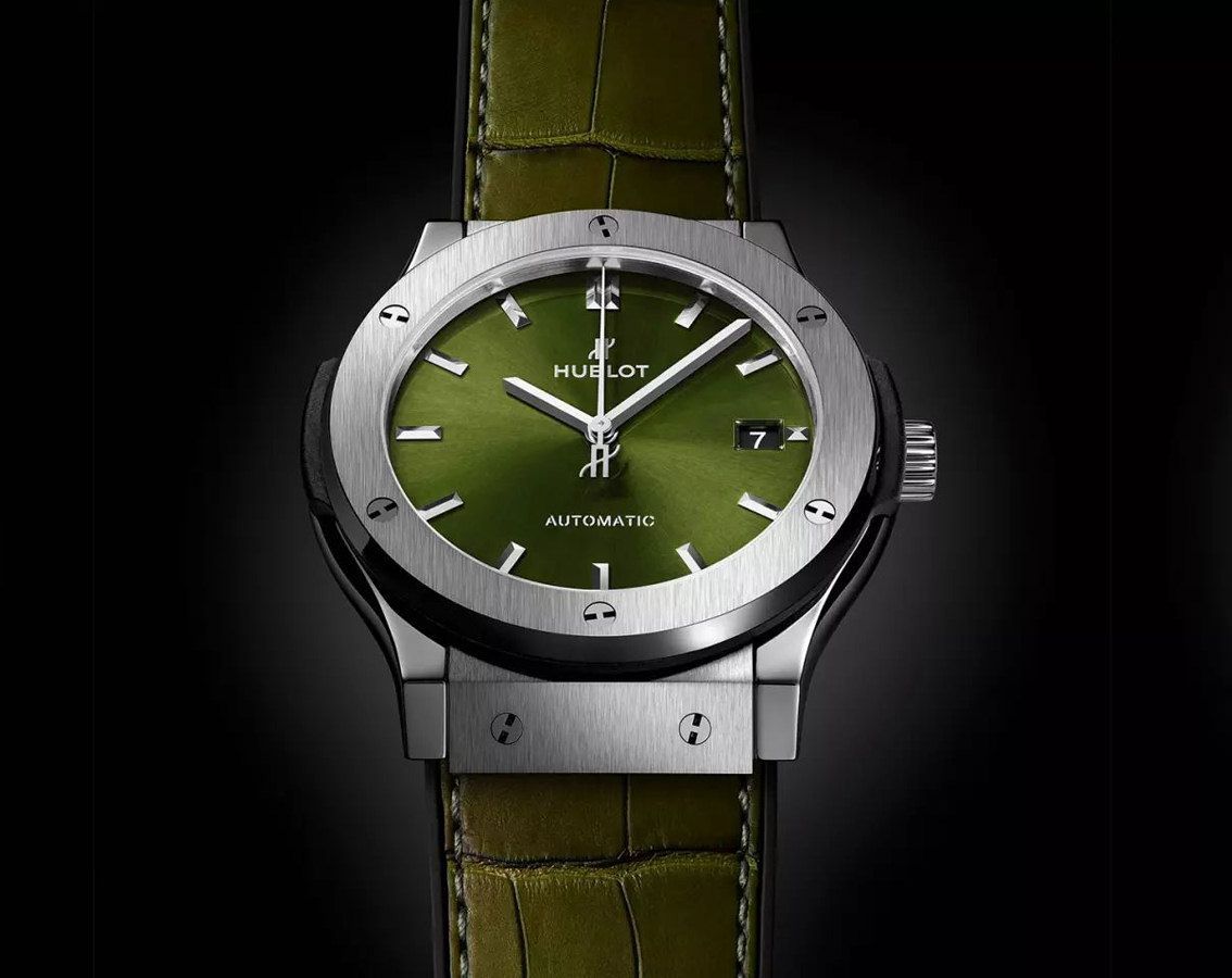 Hublot Classic Fusion 3-Hands Green Dial 45 mm Automatic Watch For Men - 4