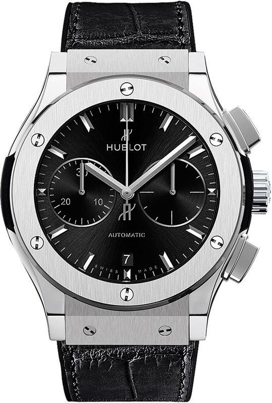 Hublot Chronograph 45 mm Watch in Black Dial For Men - 1