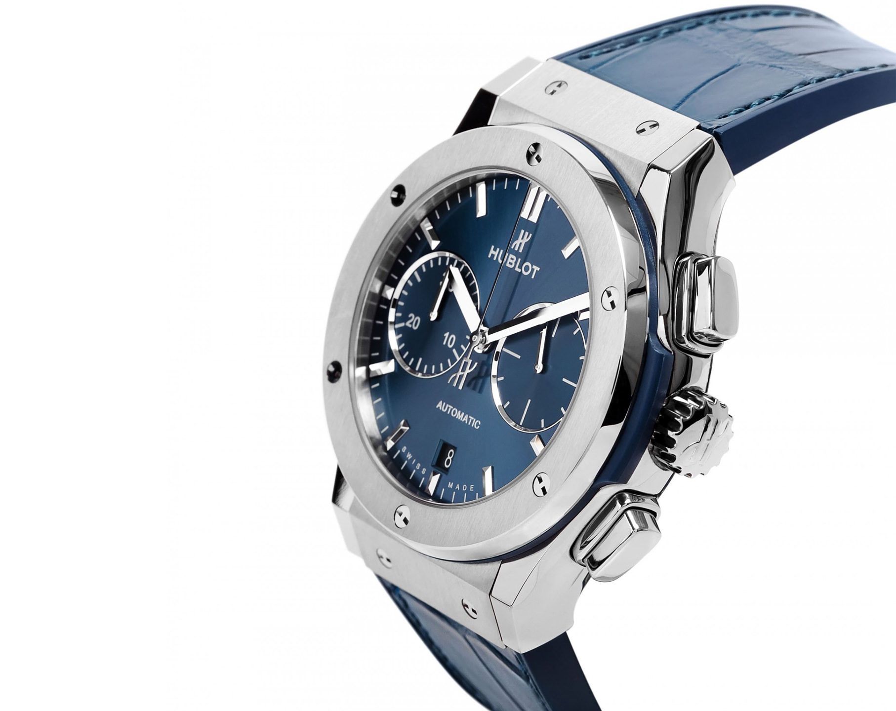 Hublot Chronograph 45 mm Watch in Blue Dial For Men - 4