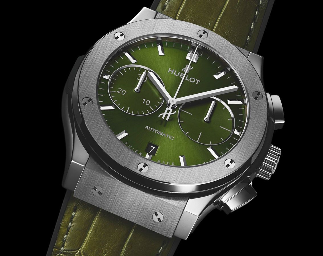 Hublot Classic Fusion Chronograph Green Dial 45 mm Automatic Watch For Men - 2