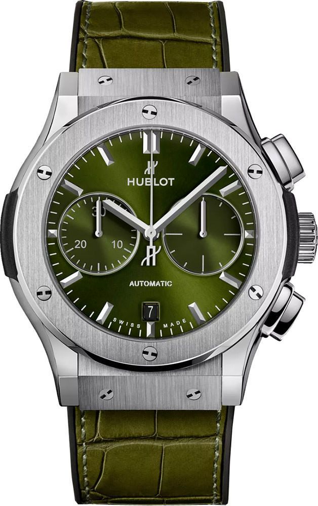 Hublot Classic Fusion Chronograph Green Dial 45 mm Automatic Watch For Men - 1