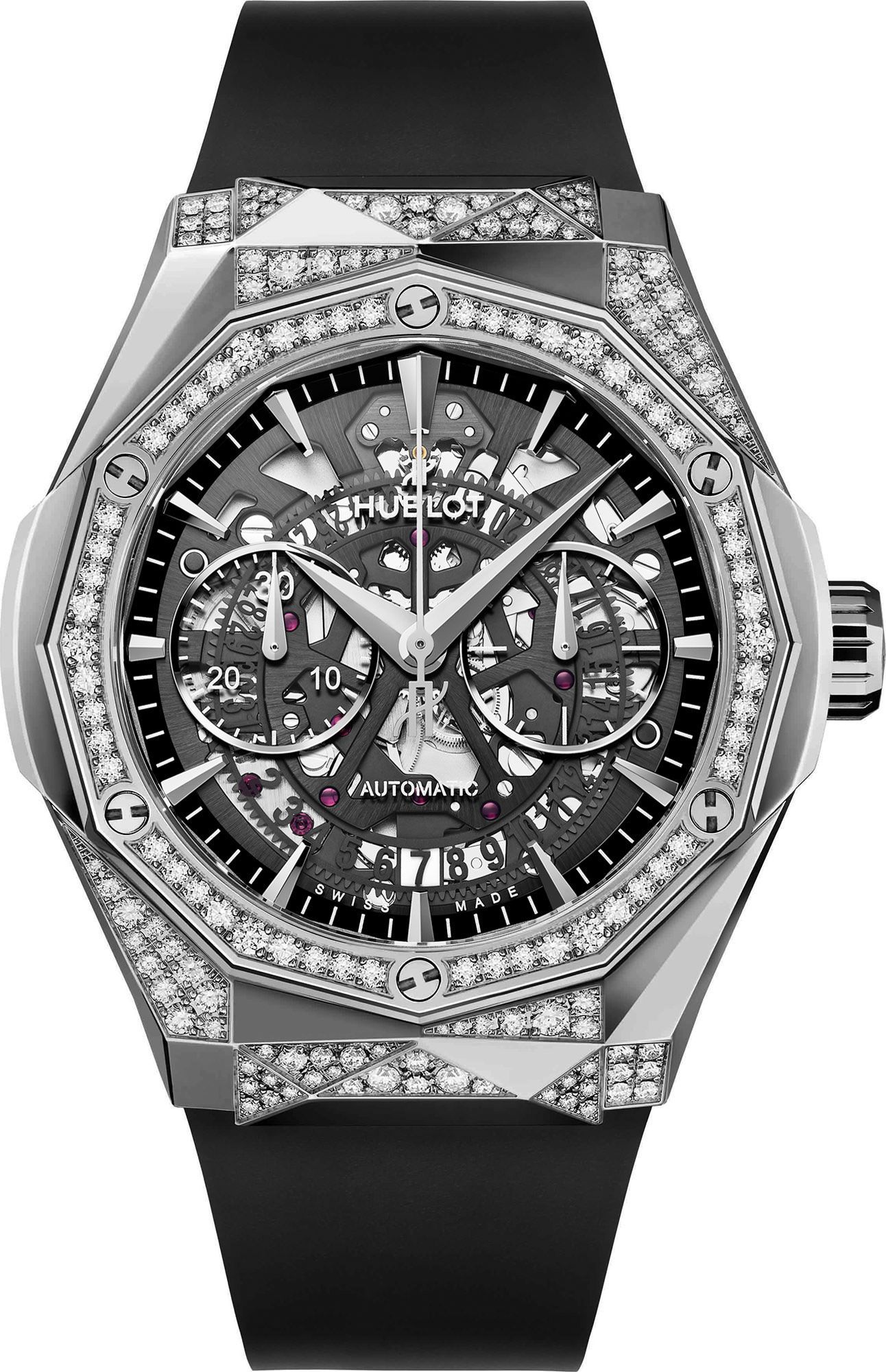 Hublot Classic Fusion Chronograph Skeleton Dial 45 mm Automatic Watch For Men - 1