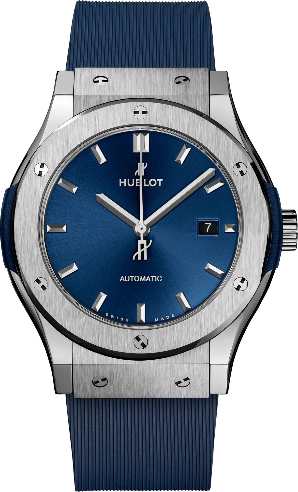 Hublot Classic Fusion 3-Hands Blue Dial 42 mm Automatic Watch For Men - 1