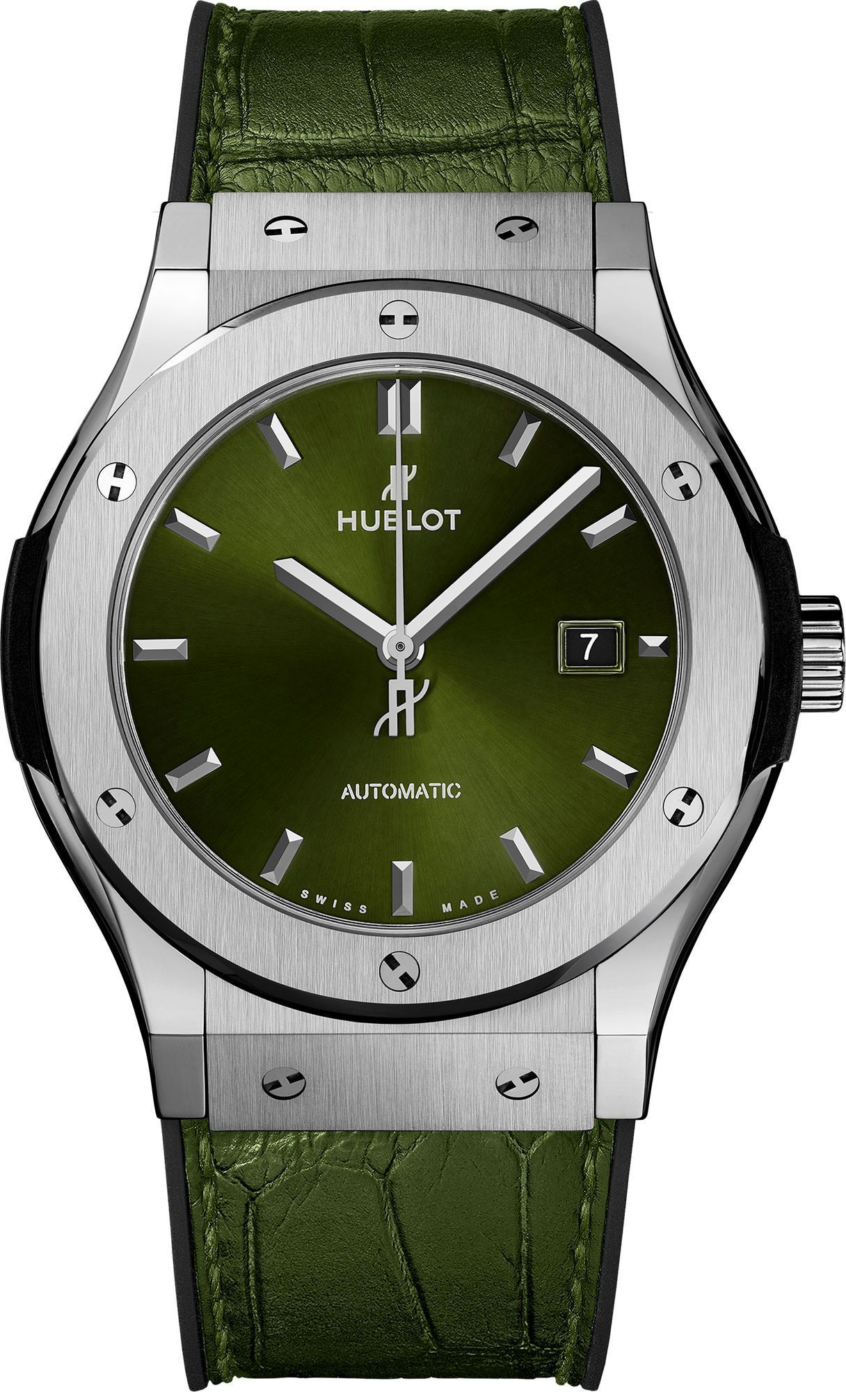 Hublot Classic Fusion 3-Hands Green Dial 42 mm Automatic Watch For Men - 1