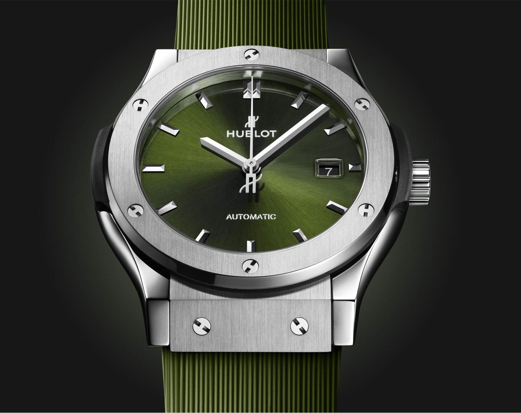 Hublot Classic Fusion 3-Hands Green Dial 42 mm Automatic Watch For Unisex - 5