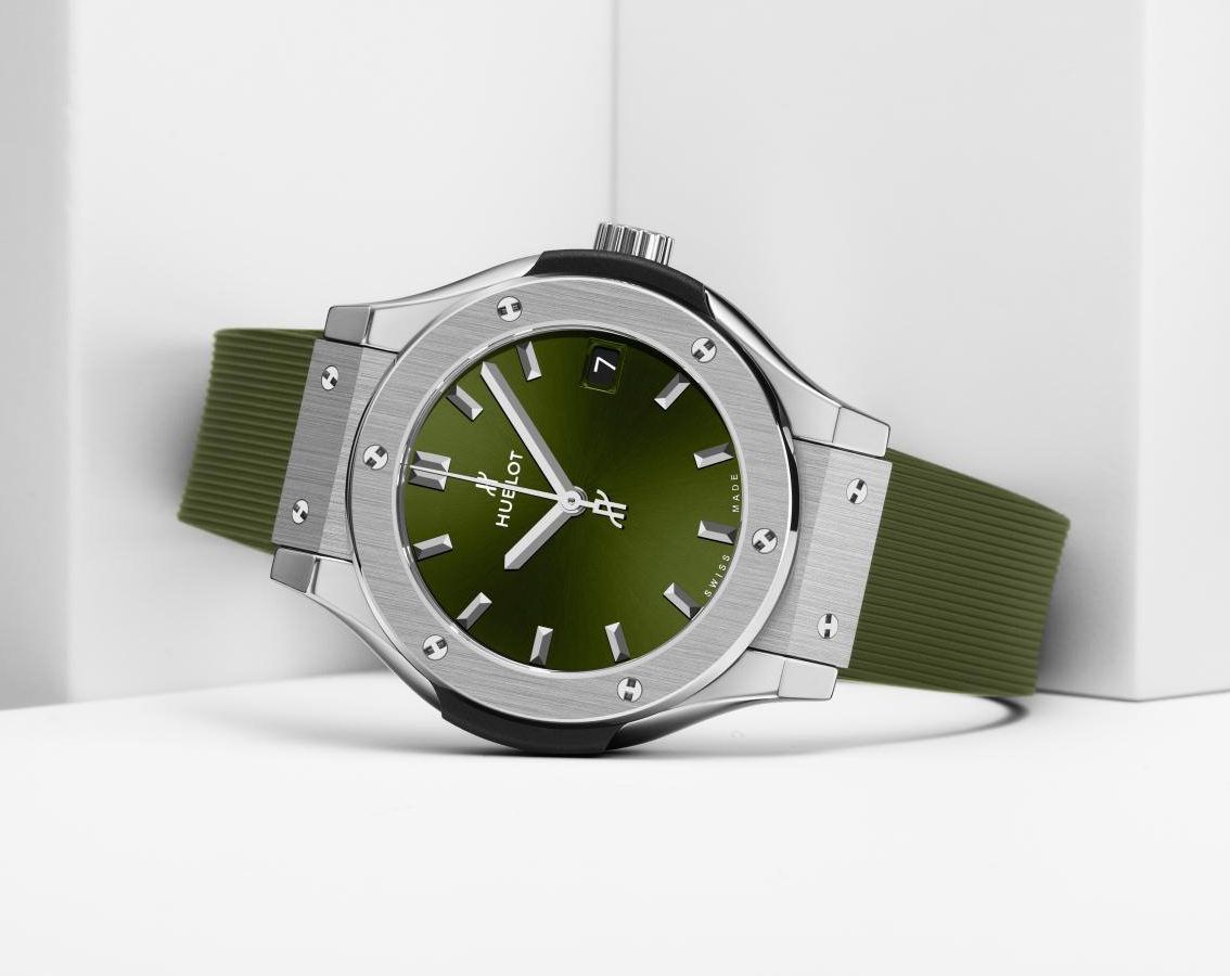 Hublot Classic Fusion 3-Hands Green Dial 42 mm Automatic Watch For Unisex - 6