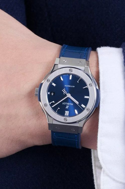 Hublot Classic Fusion 3-Hands Blue Dial 38 mm Automatic Watch For Men - 3