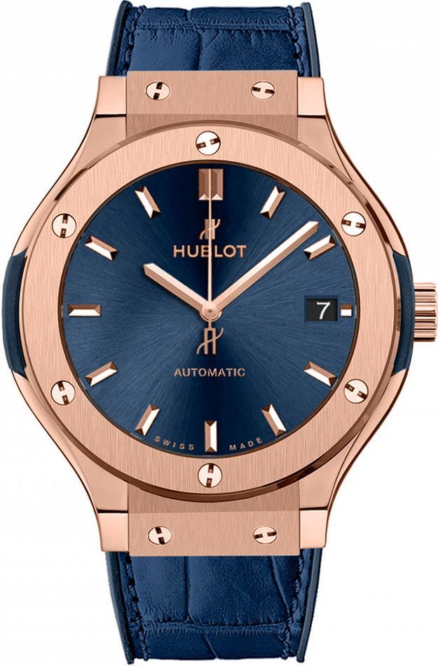 Hublot Classic Fusion 3-Hands Blue Dial 38 mm Automatic Watch For Men - 1