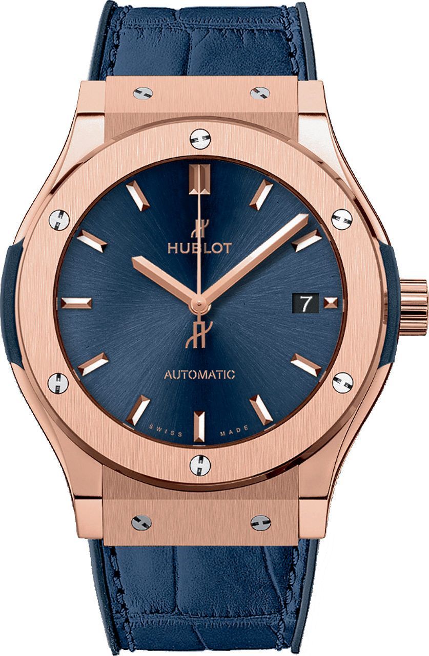 Hublot Classic Fusion  Blue Dial 38 mm Automatic Watch For Women - 1