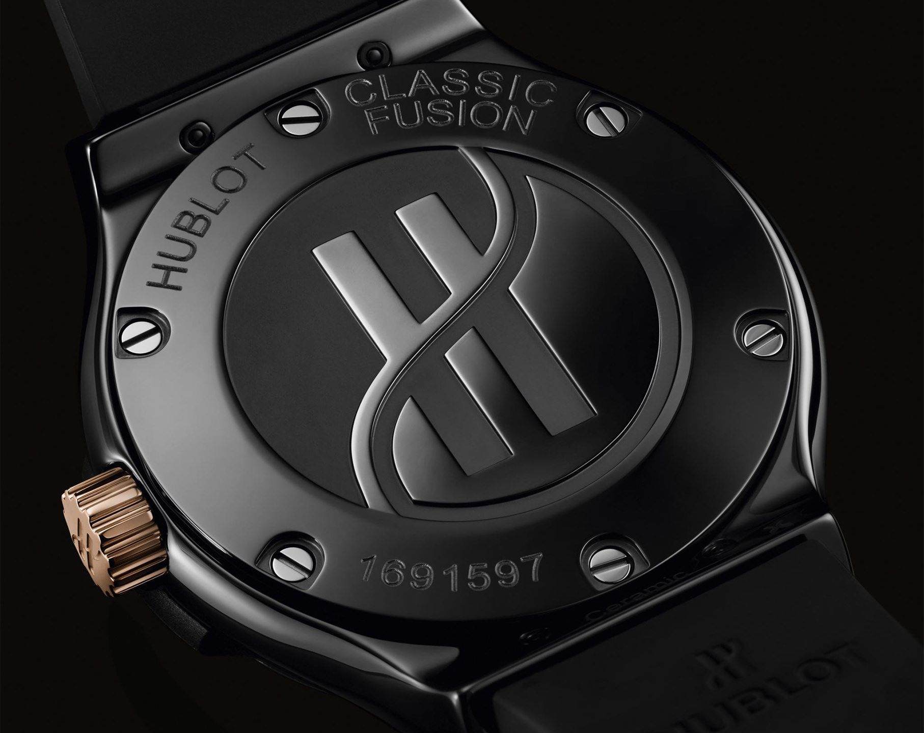 Hublot Classic Fusion 3-Hands Black Dial 33 mm Quartz Watch For Men - 4