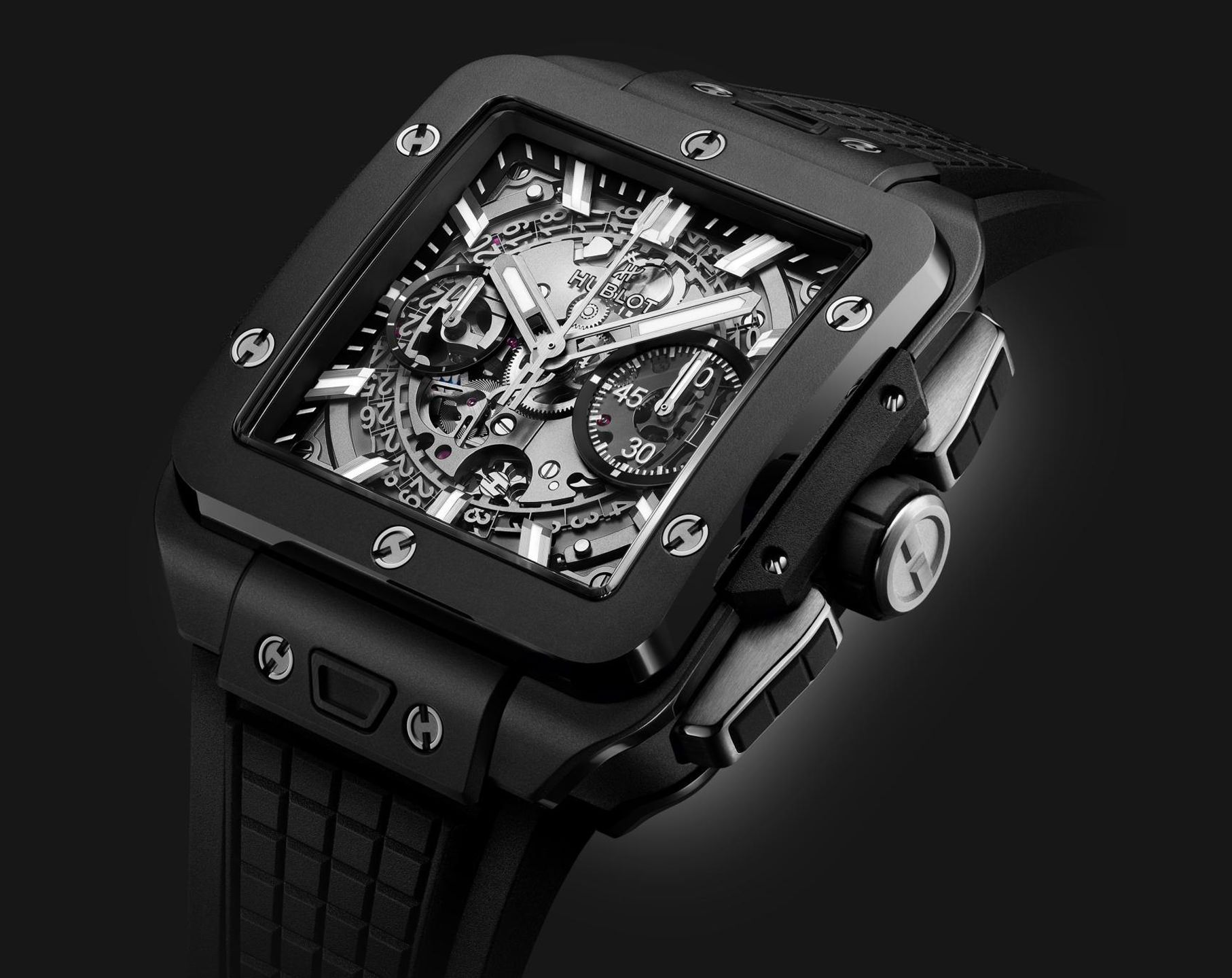 Hublot Shaped Square Bang Skeleton Dial 42 mm Automatic Watch For Men - 2