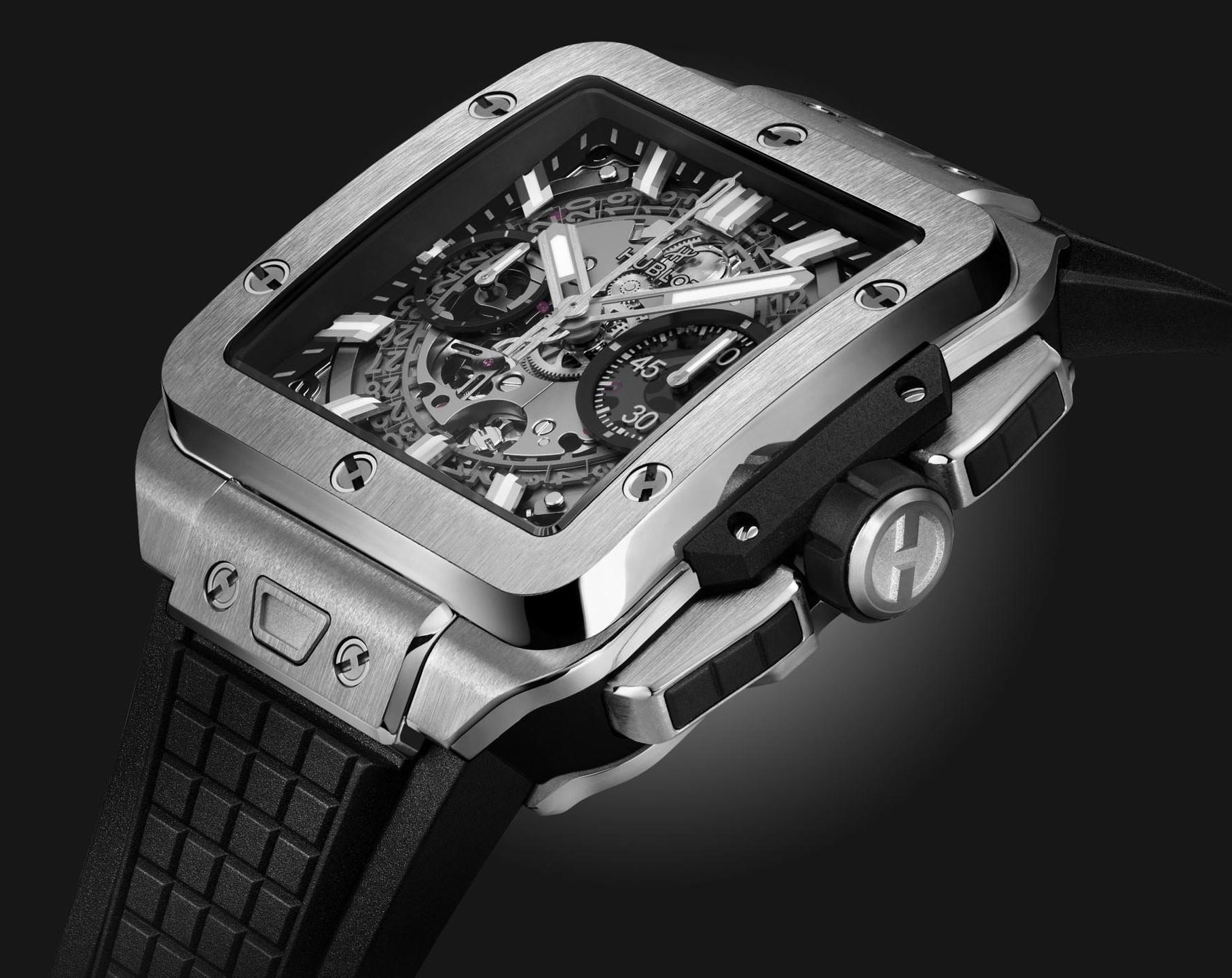 Hublot Shaped Square Bang Skeleton Dial 42 mm Automatic Watch For Men - 2