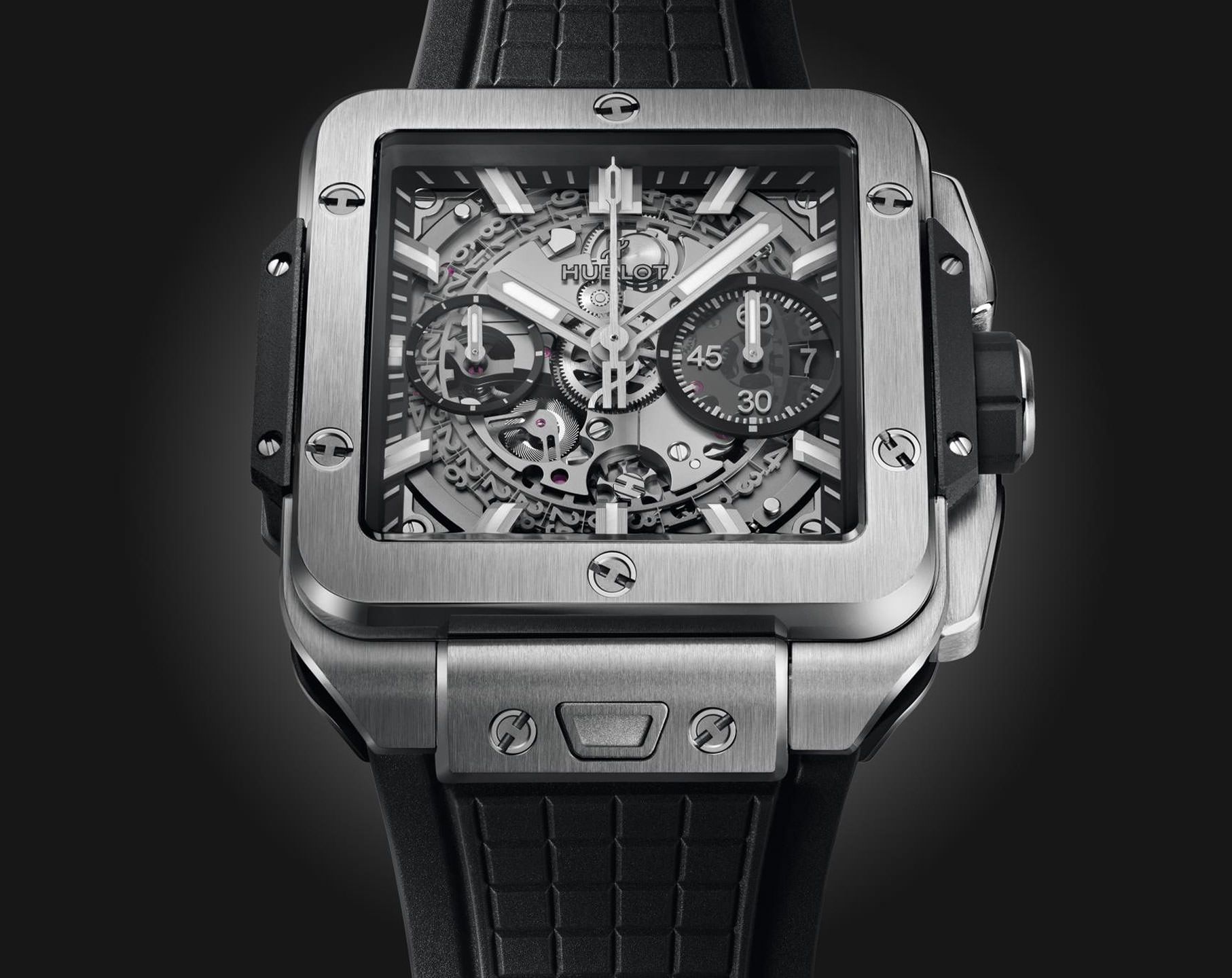 Hublot Shaped Square Bang Skeleton Dial 42 mm Automatic Watch For Men - 4