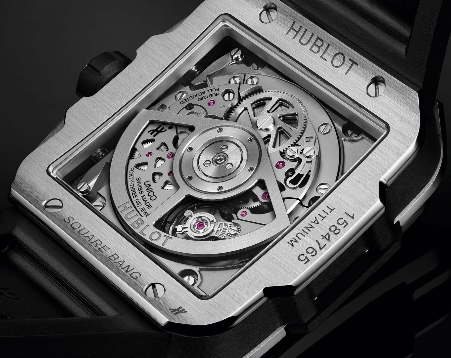Hublot Shaped Square Bang Skeleton Dial 42 mm Automatic Watch For Men - 5