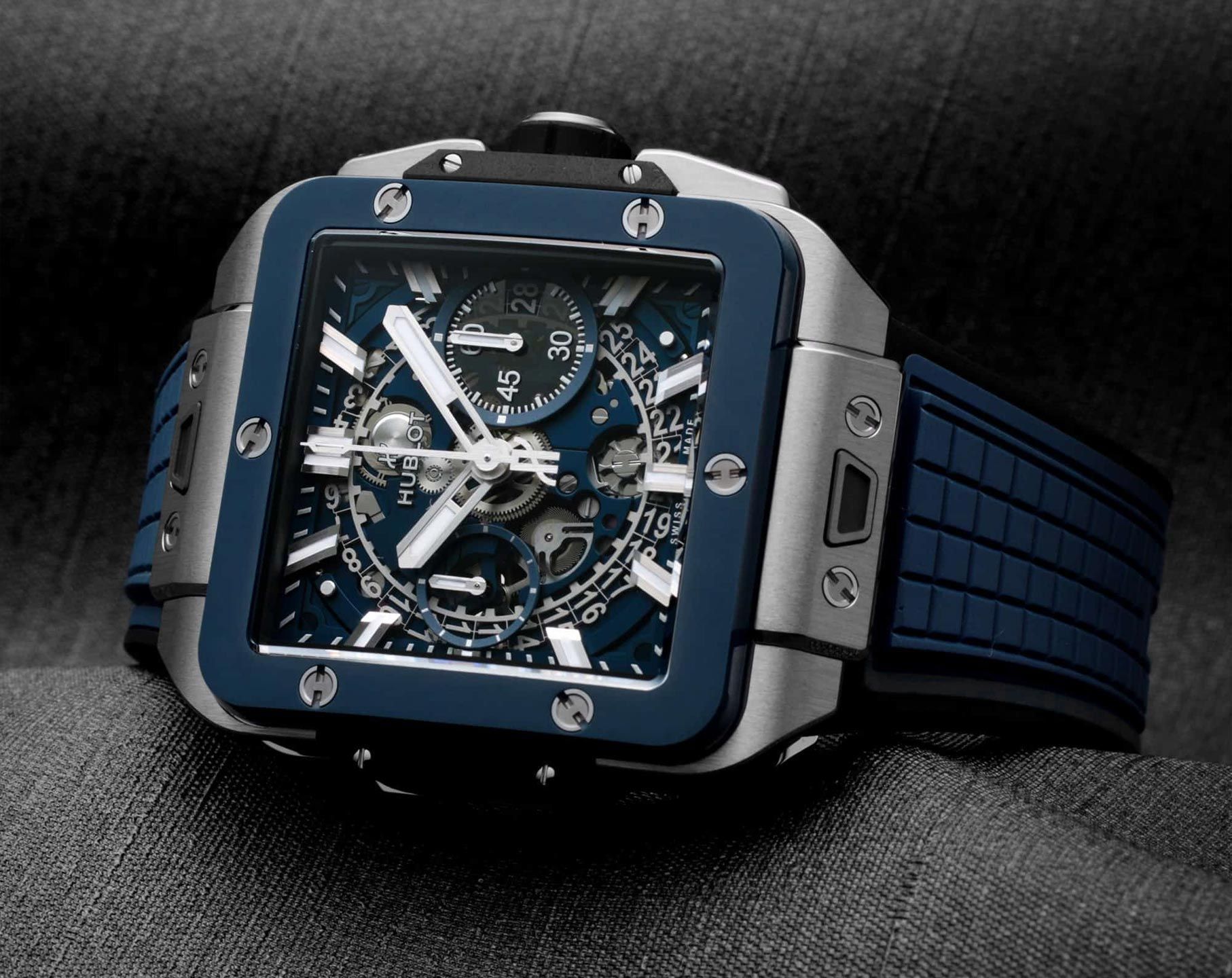 Hublot Shaped Square Bang Skeleton Dial 42 mm Automatic Watch For Men - 3
