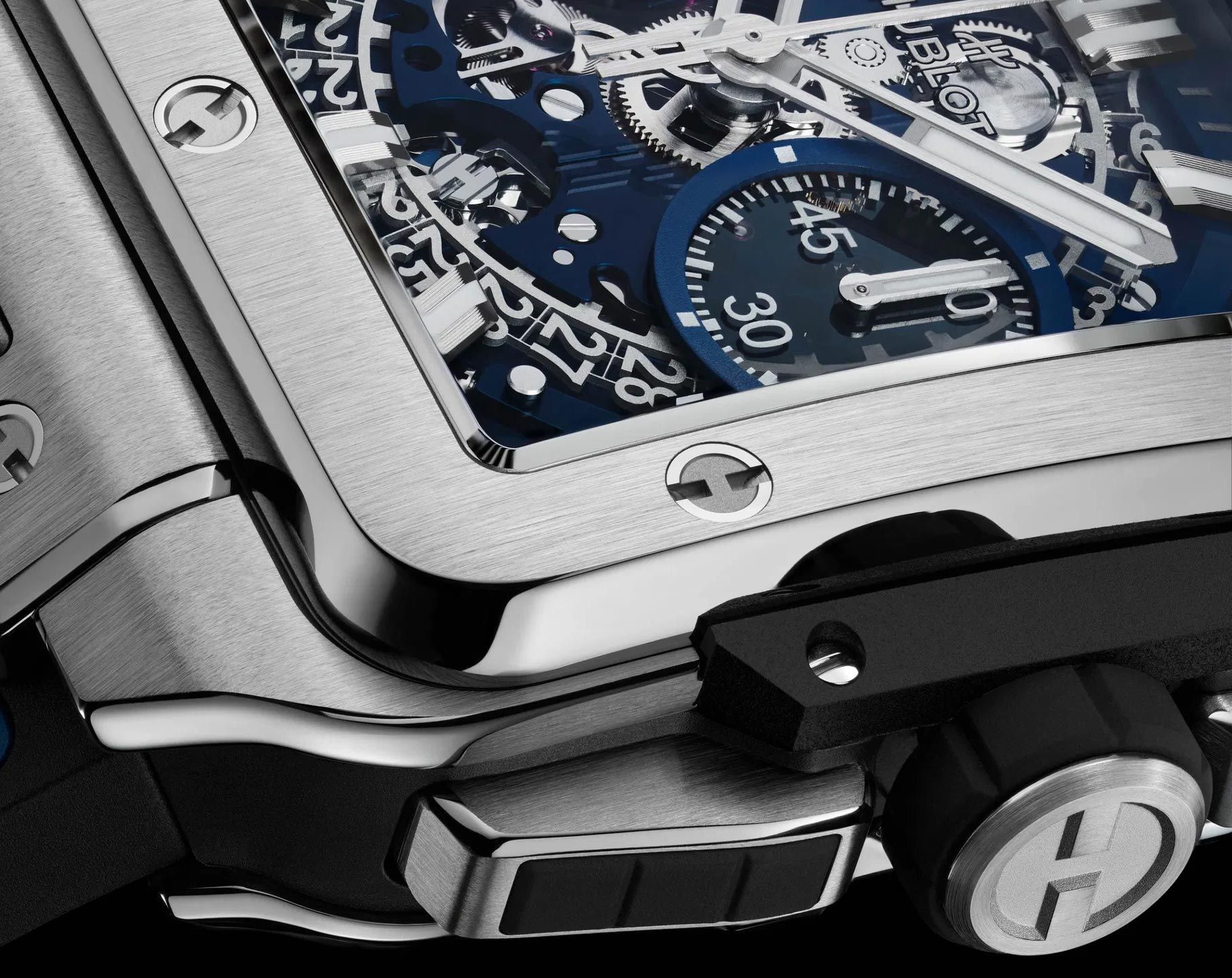 Hublot Shaped Square Bang Skeleton Dial 42 mm Automatic Watch For Men - 5