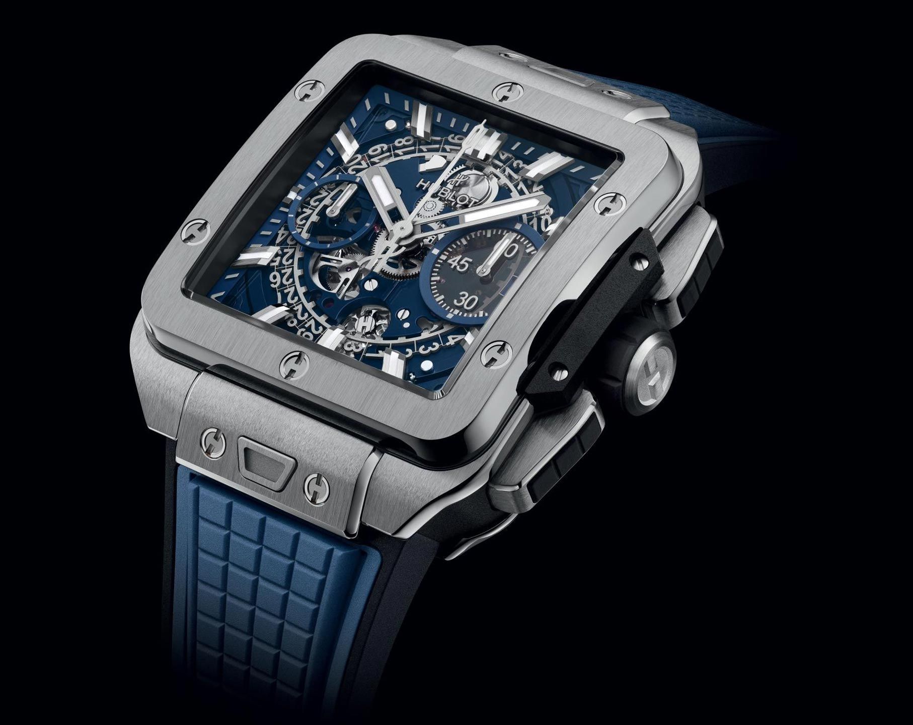 Hublot Shaped Square Bang Skeleton Dial 42 mm Automatic Watch For Men - 7