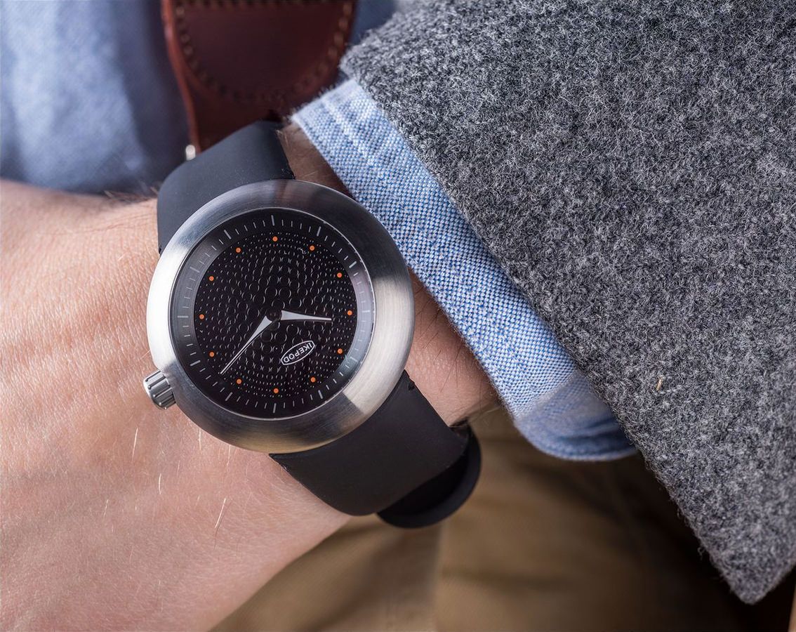 Ikepod Duopod Quartz Watch | D004-SI-LB