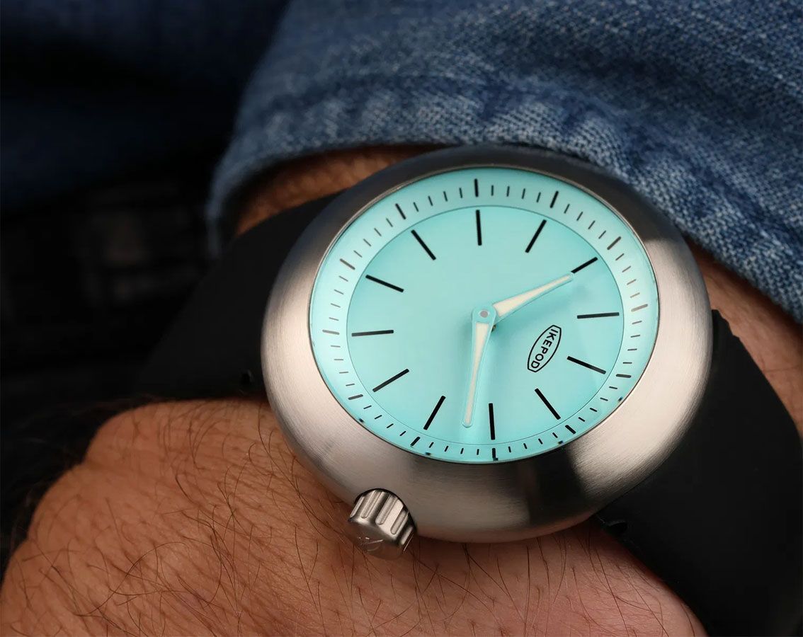 Ikepod Duopod  Blue Dial 42 mm Quartz Watch For Men - 3