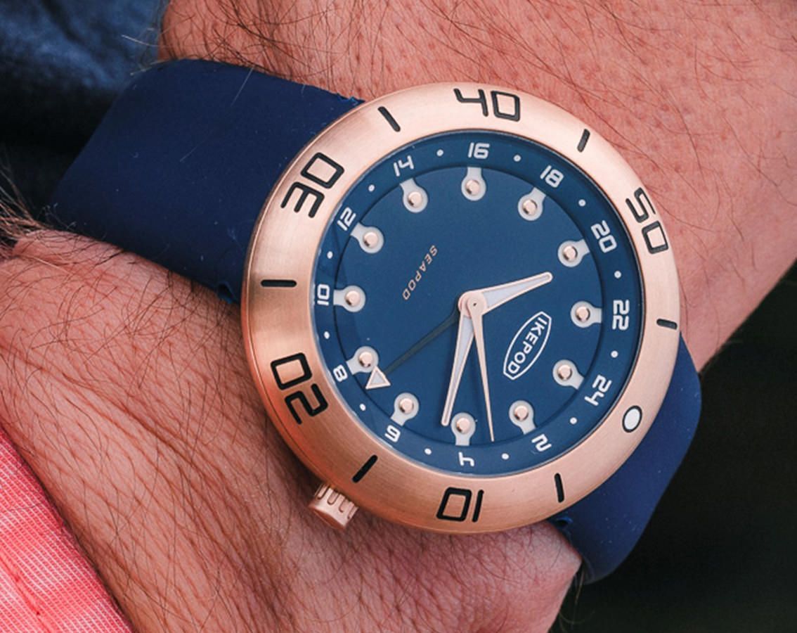 Ikepod  46 mm Watch in Blue Dial For Men - 2